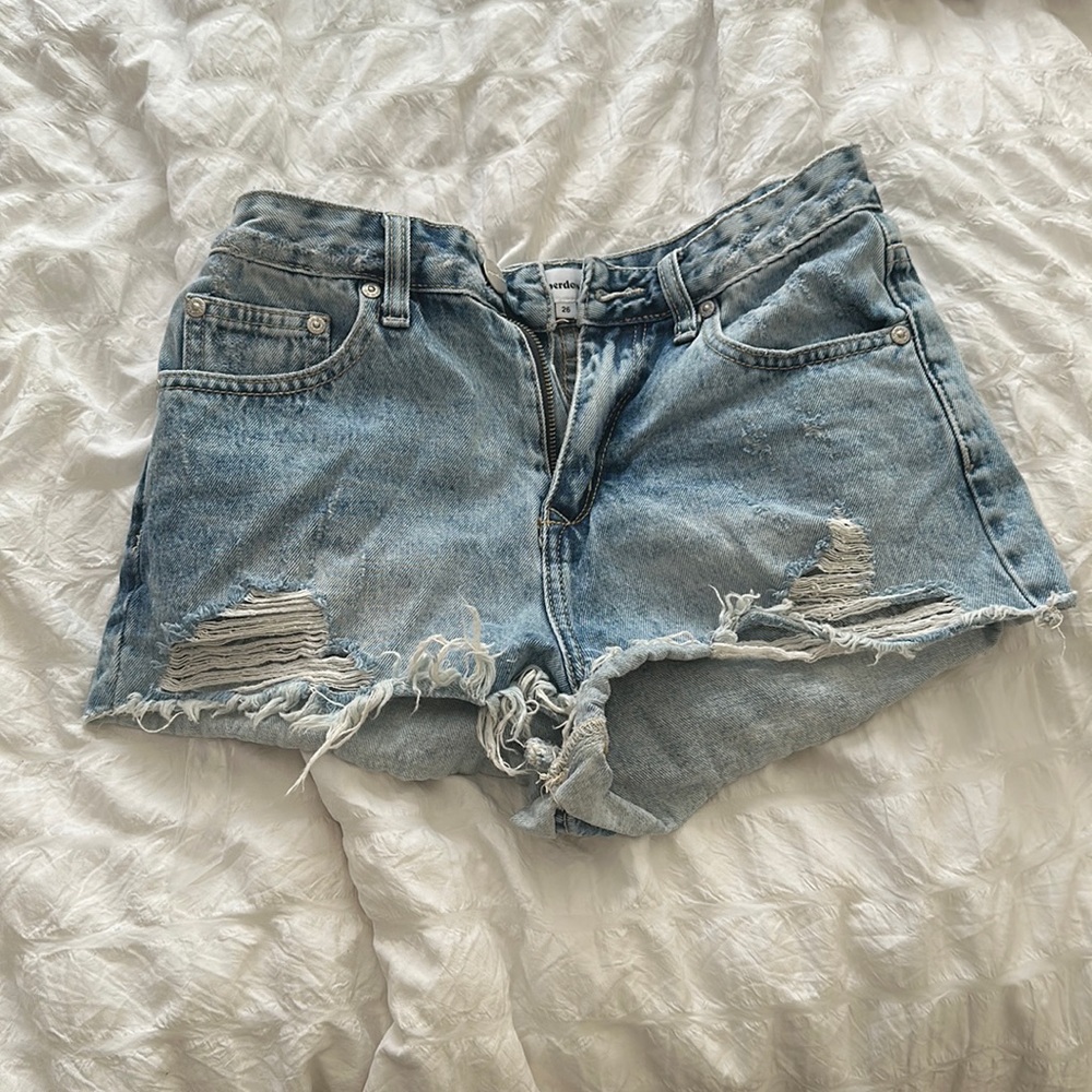 Super down mini shorts